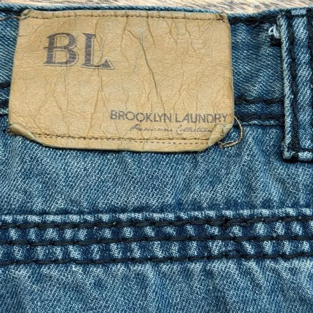 Brooklyn Laundry Embroidered Blue Jean Shorts Jorts